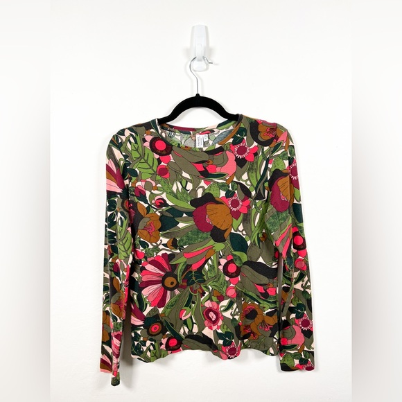 & Other Stories Top Womens UK 14 Boho Hippie Floral Vibrant Blouse Y2K Ladies - Picture 3 of 9